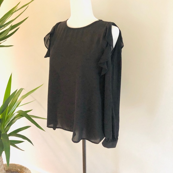 COLD SHOULDER BLOUSE - Picture 1 of 7